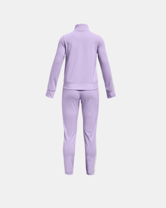 Girls' UA Knit Tracksuit, Purple, pdpMainDesktop image number 1